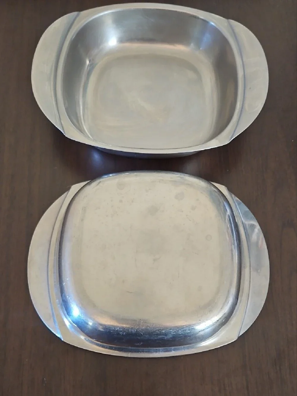 Vintage CULTURA Stainless Steel Set Of TWO (2) Serving Bowls Sweedish 18/8